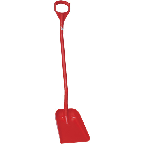 Ergonomic Small Blade Shovel, 50" Length, Plastic, Red Brunswick Fyr & Safety
