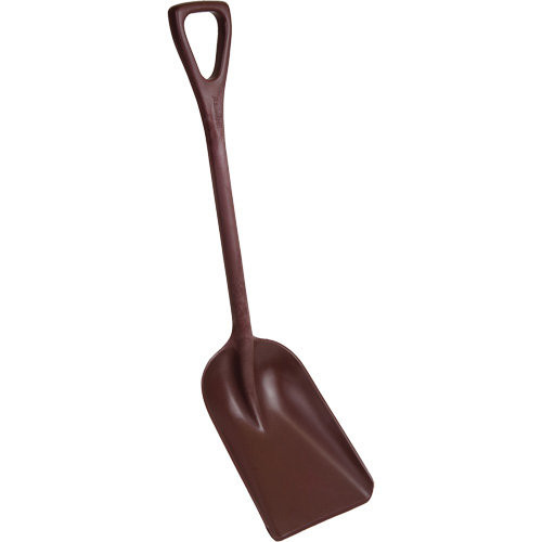 Pelle monobloc perceptible par d&eacute;tecteur de m&eacute;tal, Lame 10" x 14", Longueur de 37-1/2", Plastique, Rouge Brunswick Fyr & Safety