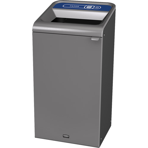 Configure Paper Waste Container, Bulk/Curbside/Deskside, Steel, 23 US gal. Brunswick Fyr & Safety