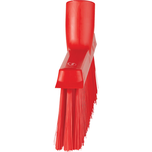 Balai biseaut&eacute; avec pas de vis inclin&eacute;, Crins Moyen, 10", Polyester, Rouge Brunswick Fyr & Safety