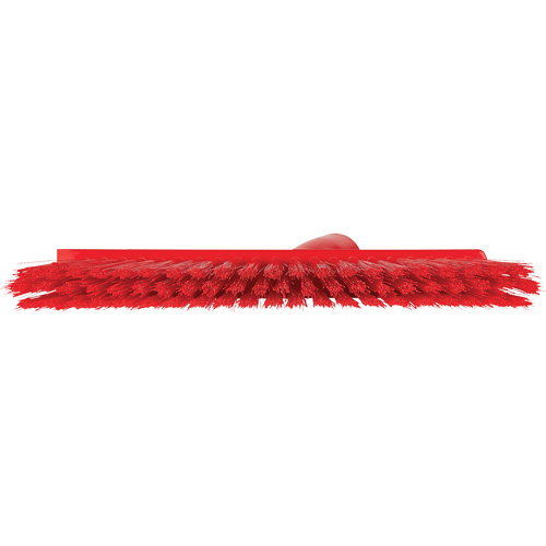 Balai biseaut&eacute; avec pas de vis inclin&eacute;, Crins Moyen, 10", Polyester, Rouge Brunswick Fyr & Safety