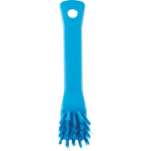 Brush with Scraping Edge, Stiff Bristles, 6" Long, Blue Brunswick Fyr & Safety