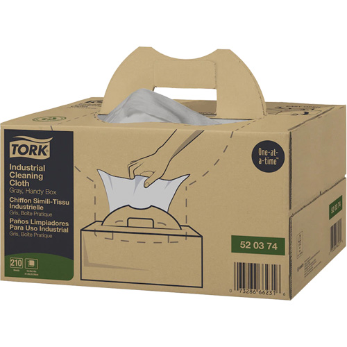 Chiffon de nettoyage industriel, Tout usage, 16-3/8" lo x 14" la Brunswick Fyr & Safety