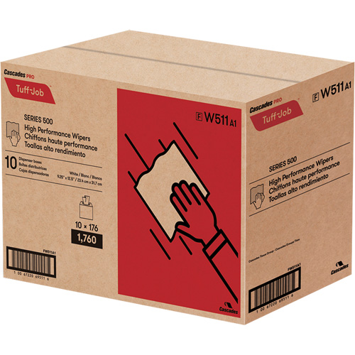 Pro Tuff-Job&reg; High Performance Spunlace Wipers, All-Purpose, 12-1/2" L x 9-1/4" W Brunswick Fyr & Safety