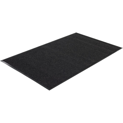 Tapis &agrave; nervures doubles, Essuie-pieds/grattoir, 3' x 5' x 1/4", Charbon Brunswick Fyr & Safety