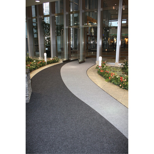 Tapis dentr&eacute;e Supreme Knob, Essuie-pieds/grattoir, 13-5/12' x 75-1/2' x 7/16", Charbon Brunswick Fyr & Safety