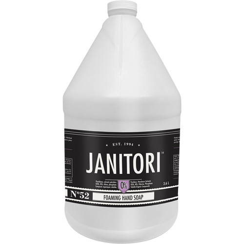 Savon &agrave; main Janitori 52, Mousse, 4 L, Parfum&eacute; Brunswick Fyr & Safety