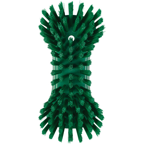 Hand Brush, Extra Stiff Bristles, 9-1/10" Long, Green Brunswick Fyr & Safety