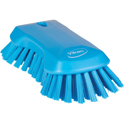 Brosse &agrave; main, Soies Tr&egrave;s ferme, Longueur de 9-1/10", Bleu Brunswick Fyr & Safety
