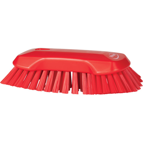 Brosse &agrave; main, Soies Tr&egrave;s ferme, Longueur de 9-1/10", Rouge Brunswick Fyr & Safety