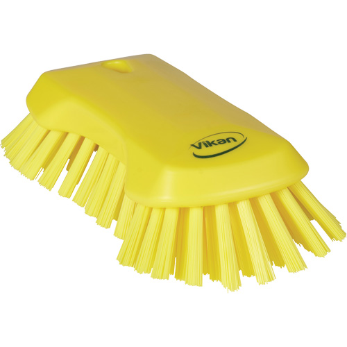 Brosse &agrave; main, Soies Tr&egrave;s ferme, Longueur de 9-1/10", Jaune Brunswick Fyr & Safety
