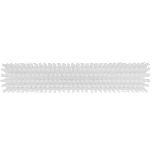 Push Broom Head, Fine/Stiff Bristles, 16-1/2", Polyester/Polypropylene, White Brunswick Fyr & Safety