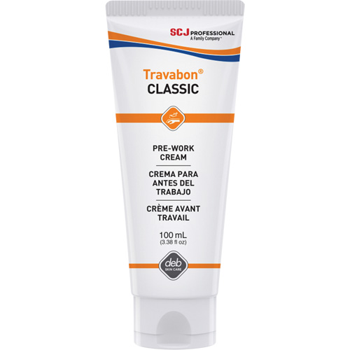 Cr&egrave;me protectrice contre l'huile, la graisse et les adh&eacute;sifs Travabon Classic, Tube, 100 ml Brunswick Fyr & Safety