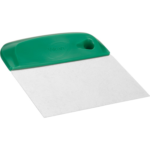 Flexible Stainless Steel Dough Cutter/Scraper, Green, 4-1/2" W x 5-3/4" L Brunswick Fyr & Safety