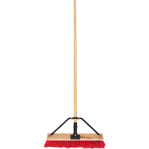 Balai-brosse &agrave; manche renforc&eacute;, 18", Moyen, Soies PVC Brunswick Fyr & Safety