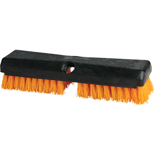 Brosse de nettoyage, 10" l, Soies Polypropyl&egrave;ne, Noir/Rouge Brunswick Fyr & Safety