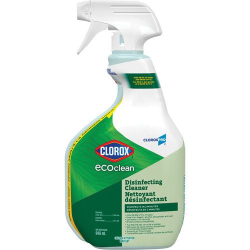 CloroxPro Clorox EcoClean Disinfecting Cleaner, 946 ml, Trigger Bottle Brunswick Fyr & Safety
