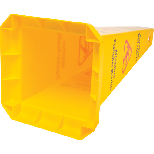Wet Floor Safety Cone, Bilingual with Pictogram Brunswick Fyr & Safety