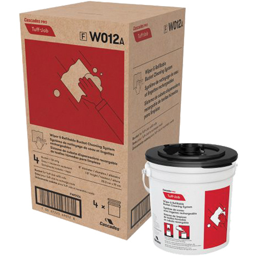 PRO Tuff-Job&reg; Refillable Bucket & Lid for W011 Wipers Brunswick Fyr & Safety