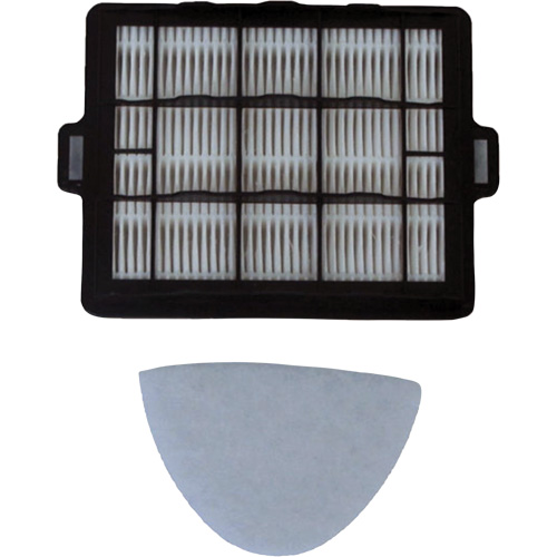 Ensemble de pr&eacute;filtre HEPA pour moteur et filtre d'&eacute;chappement en mousse pour aspirateur sac-&agrave;-dos Ergo et Ergo Pro Brunswick Fyr & Safety