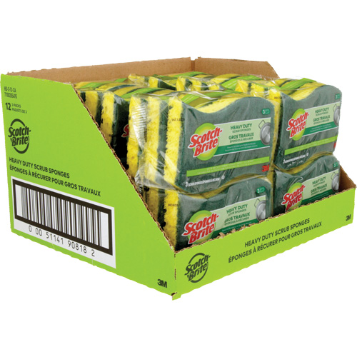 &eacute;ponge &agrave; r&eacute;curer pour les travaux intenses Scotch-Brite, &agrave; r&eacute;curer, 2-3/5" la x 4-2/5" l Brunswick Fyr & Safety