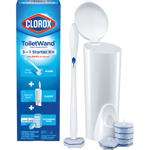 Ensemble de d&eacute;marrage de ToiletWand d&eacute;sinfectante jetable 3-en-1 Brunswick Fyr & Safety