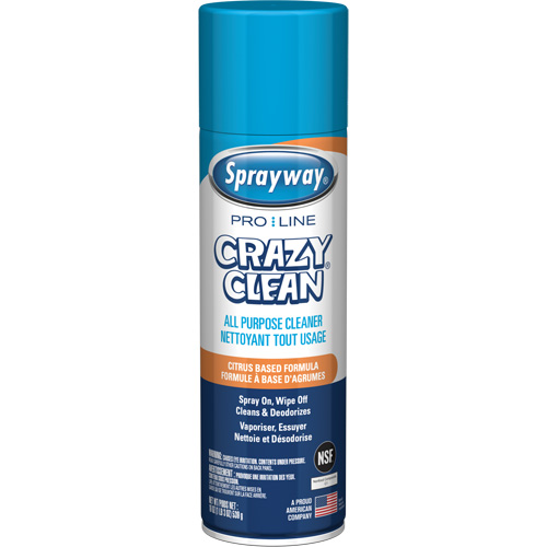 Nettoyant tout usage Pro Line Crazy Clean, 19 oz., Canette a&eacute;rosol Brunswick Fyr & Safety