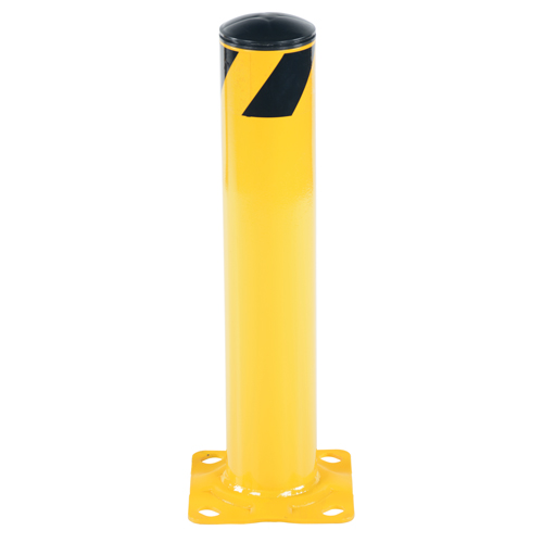 Butoir de s&eacute;curit&eacute;, Acier, 24" h x 4,5" la, Jaune Brunswick Fyr & Safety