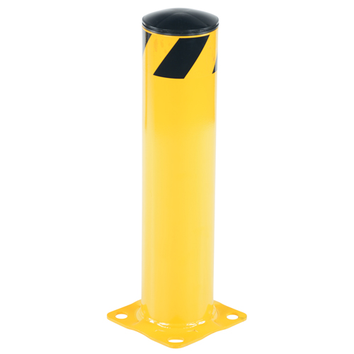 Safety Bollard, Steel, 24" H x 5-1/2" W, Yellow Brunswick Fyr & Safety