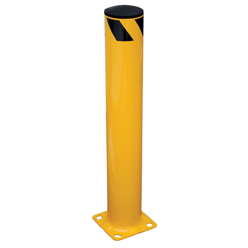 Safety Bollard, Steel, 36" H x 5.5" W, Yellow Brunswick Fyr & Safety