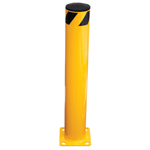 Safety Bollard, Steel, 36" H x 5.5" W, Yellow Brunswick Fyr & Safety
