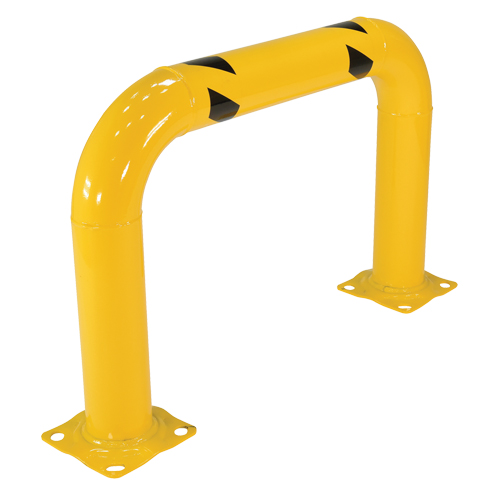 Garde-corps &agrave; profil &eacute;lev&eacute; pour machines, 3' la x 2' h, Jaune Brunswick Fyr & Safety