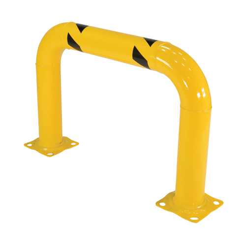Garde-corps &agrave; profil &eacute;lev&eacute; pour machines, 3' la x 2' h, Jaune Brunswick Fyr & Safety