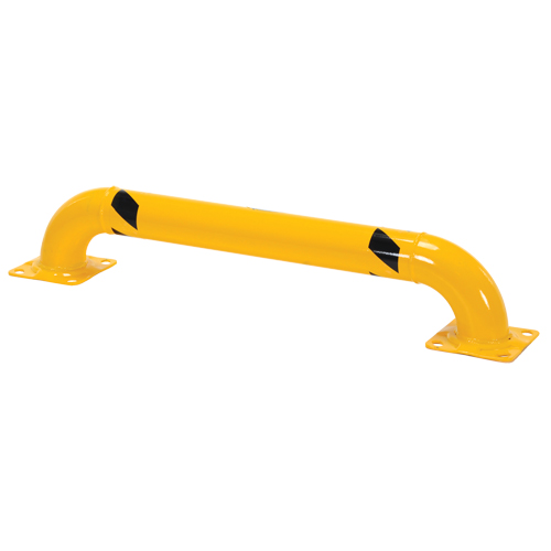 Low Profile Rack Guards, 4' W x 0.75' H, Yellow Brunswick Fyr & Safety