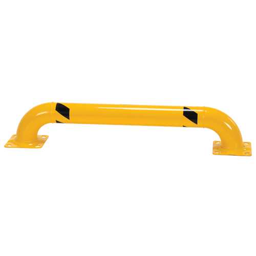 Low Profile Rack Guards, 4' W x 0.75' H, Yellow Brunswick Fyr & Safety