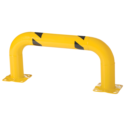 Low Profile Rack Guards, 3' W x 1.4' H, Yellow Brunswick Fyr & Safety