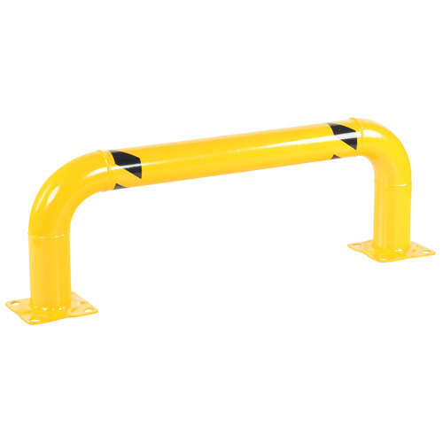 Low Profile Rack Guards, 4' W x 1.4' H, Yellow Brunswick Fyr & Safety