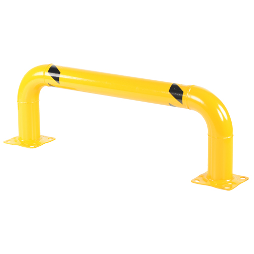 Low Profile Rack Guards, 4' W x 1.4' H, Yellow Brunswick Fyr & Safety