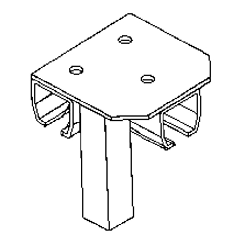 Support de montage au sol pour murs-rideaux Brunswick Fyr & Safety