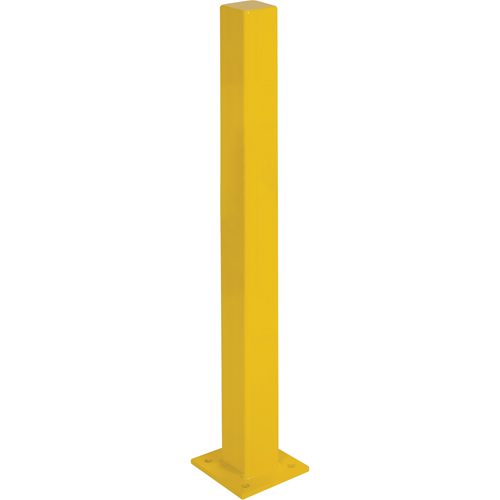 Heavy-Duty Bollards, Steel, 48" H x 4" W, Yellow Brunswick Fyr & Safety