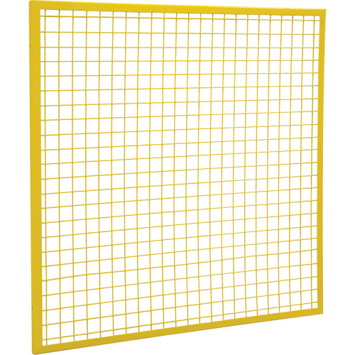 Composantes pour partitions & cloisons grillag&eacute;es - Panneaux, 4' h x 4' la, Jaune Brunswick Fyr & Safety