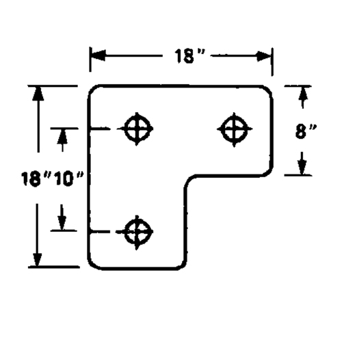 Butoirs de quai en caoutchouc moul&eacute;s, Caoutchouc, 18" la x 4" p x 18" h Brunswick Fyr & Safety