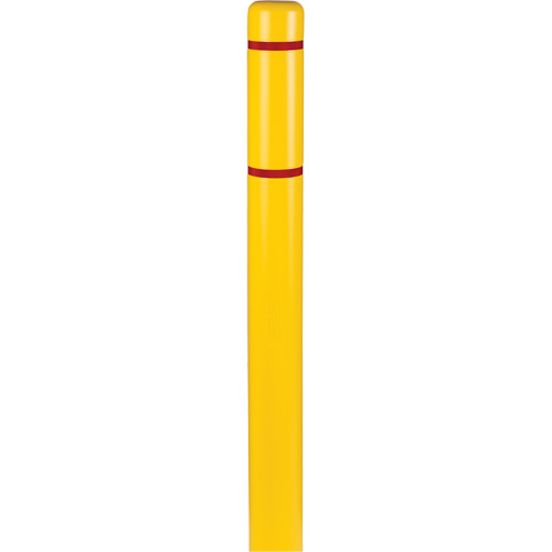 Capuchons en polyethylene pour borne de protection, 4-1/2" dia. x 52" l, Jaune Brunswick Fyr & Safety