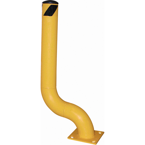 Borne d&eacute;sax&eacute;e, Acier, 48-1/8" h x 8" la, Jaune Brunswick Fyr & Safety