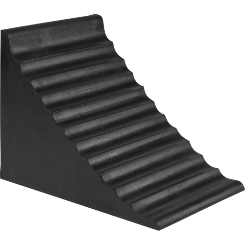 Wheel Chock, 9-7/8" x 7-1/8" x 7-1/2", Black Brunswick Fyr & Safety