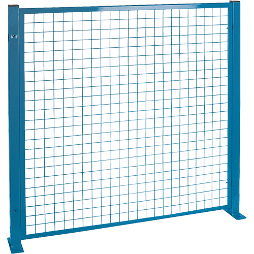 Perimeter Guards - Mesh Style, 4' H x 4' W, Blue Brunswick Fyr & Safety