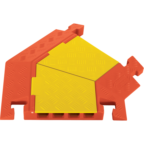 Protecteurs de c&acirc;bles robustes &agrave; 5 canaux Linebacker, virage &agrave; droite Brunswick Fyr & Safety