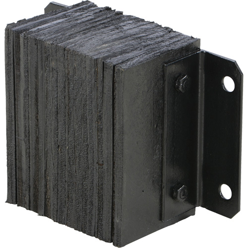 Butoir de quai lamell&eacute;, Horizontal, Caoutchouc, 12" la x 6" p x 10" h Brunswick Fyr & Safety