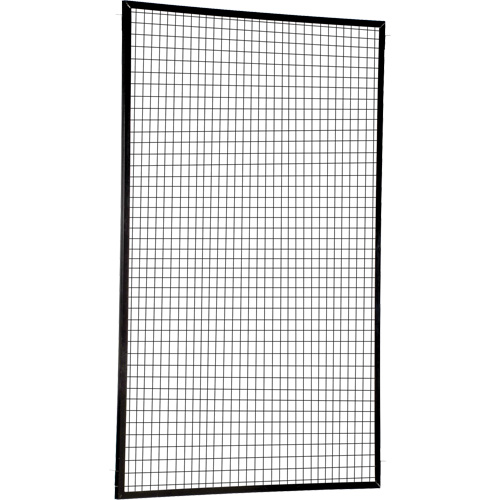 Adjustable Perimeter Guard Panel, 8' H x 5' W, Black Brunswick Fyr & Safety