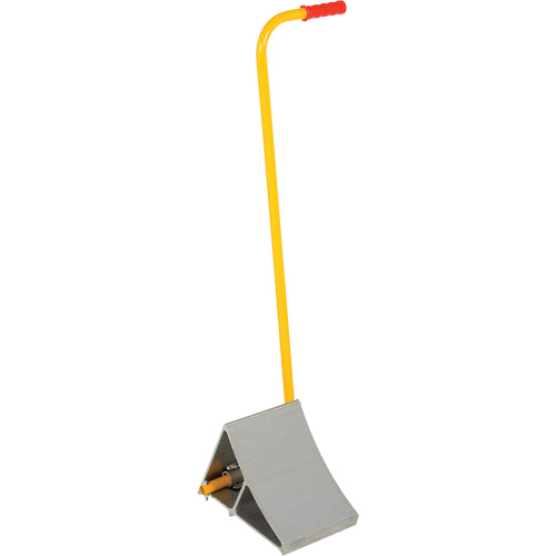 Aluminum Wheel Chock With Handle, 7" W x 11-7/8" D x 7-11/16" H Brunswick Fyr & Safety